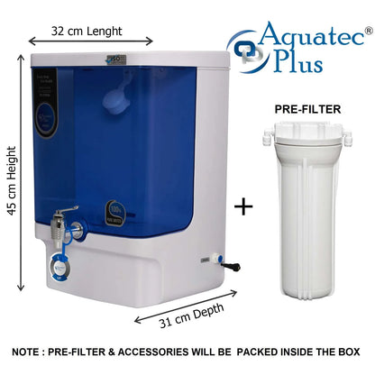 PRIDE 10L UV + UF Water Purifier (Blue , White)